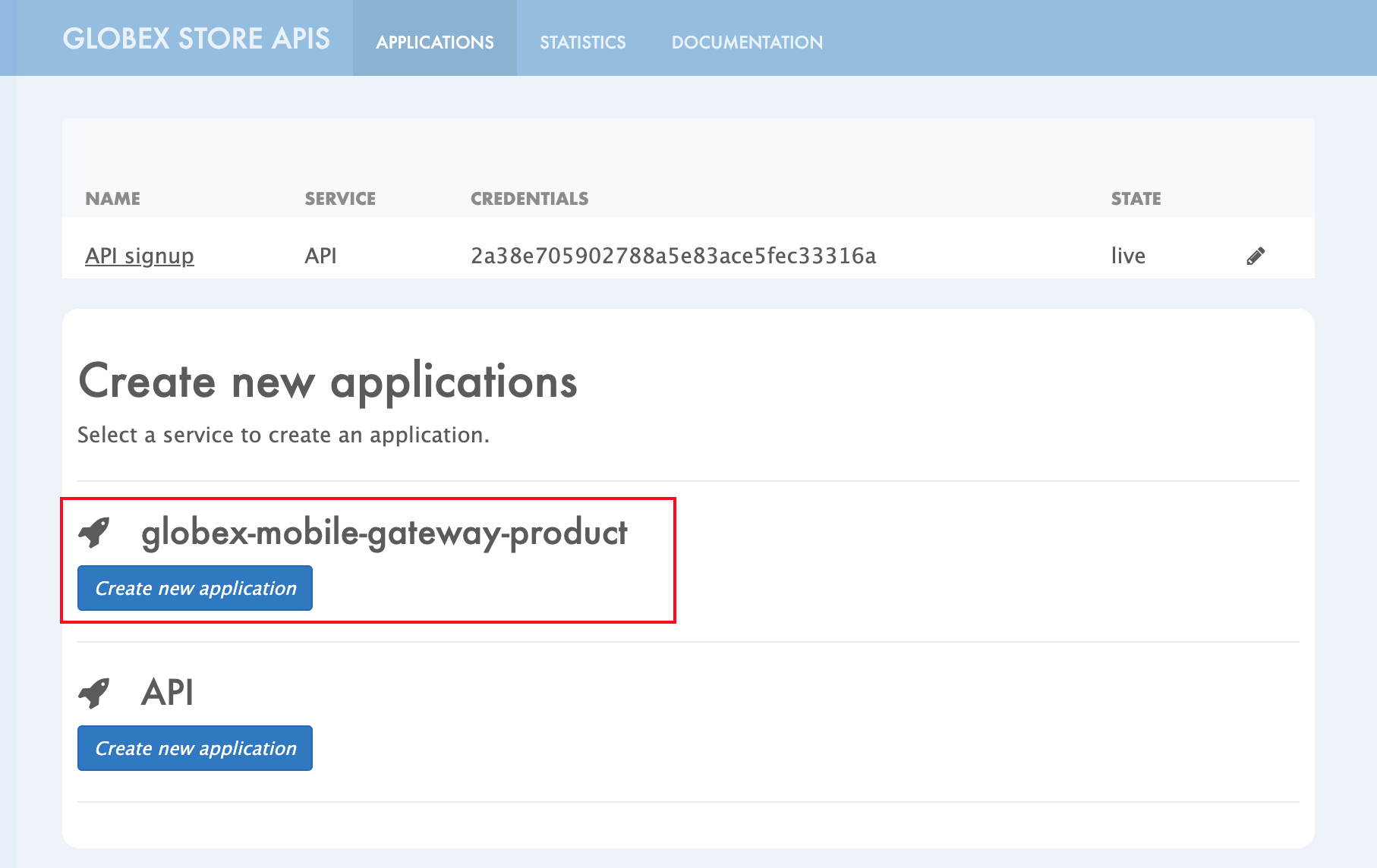 3scale dev portal applications