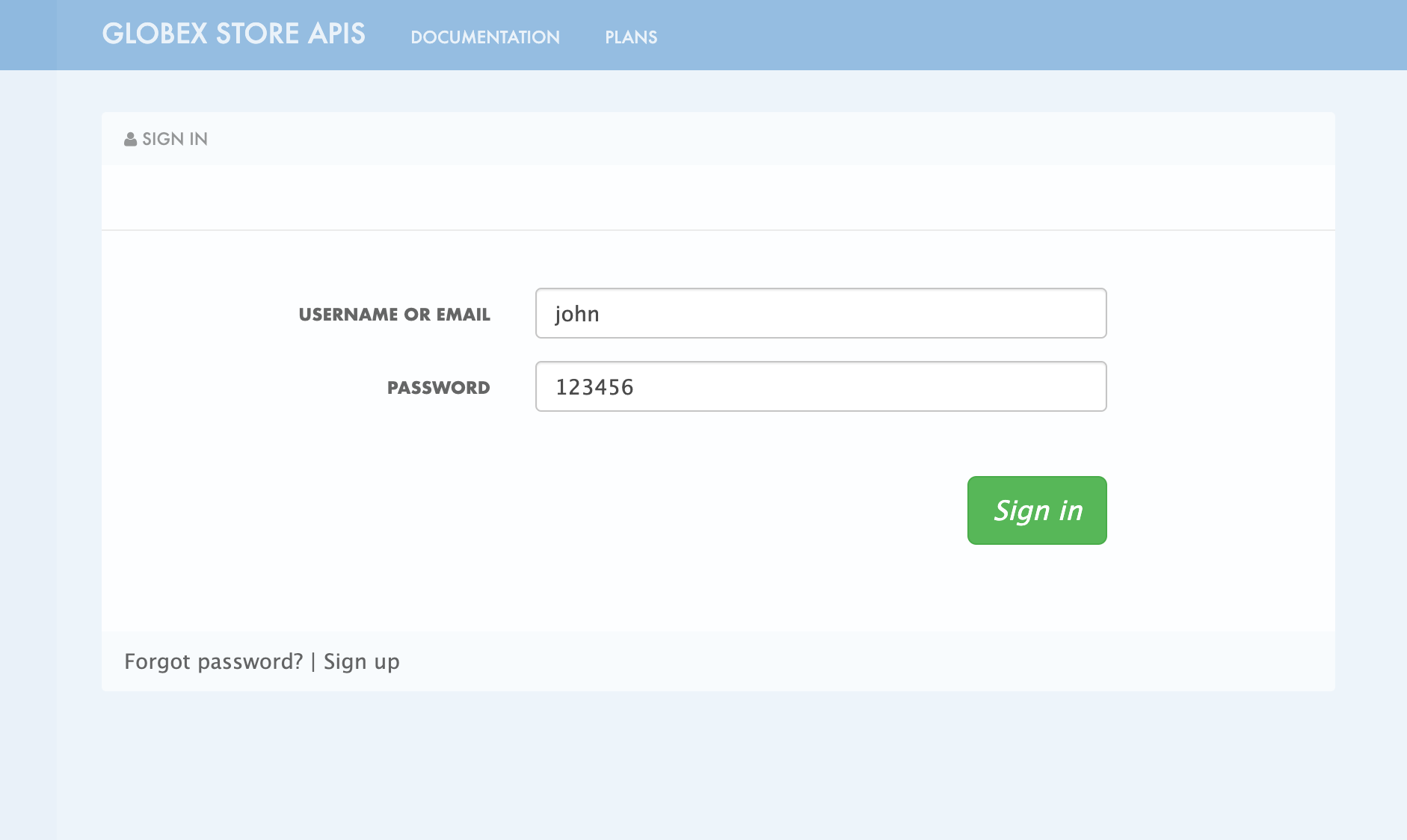 3scale dev portal signin