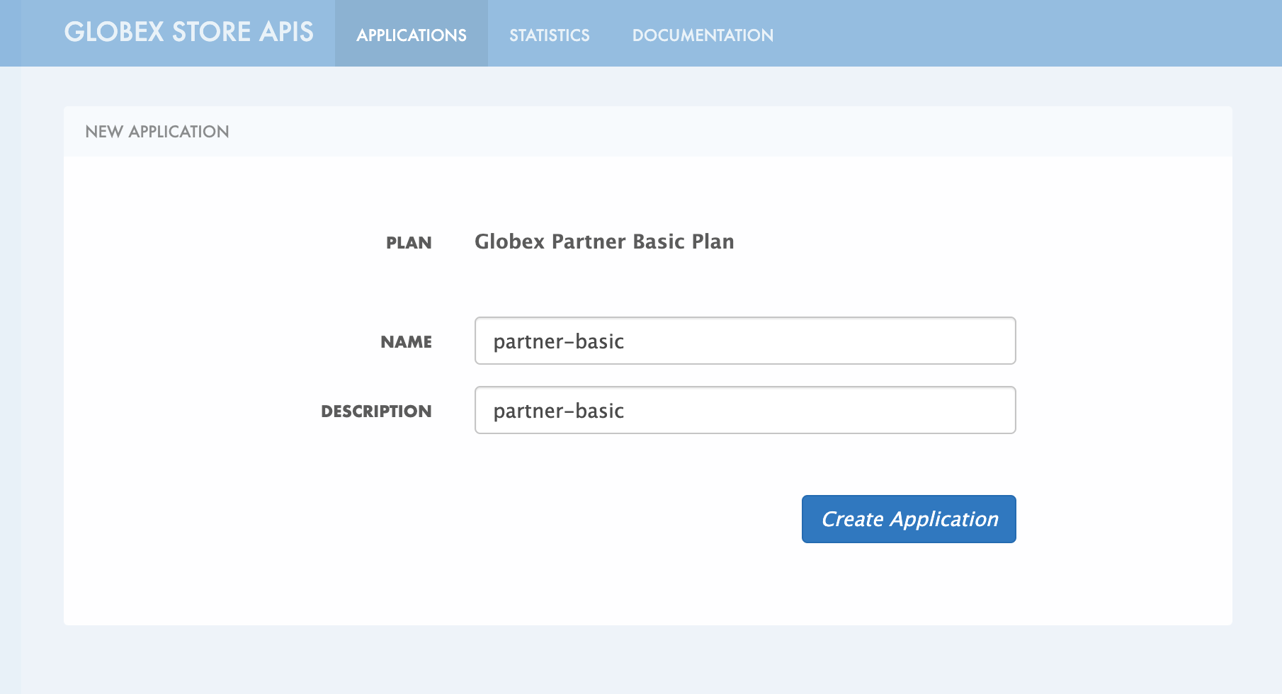 apim devportal partner create new app 2