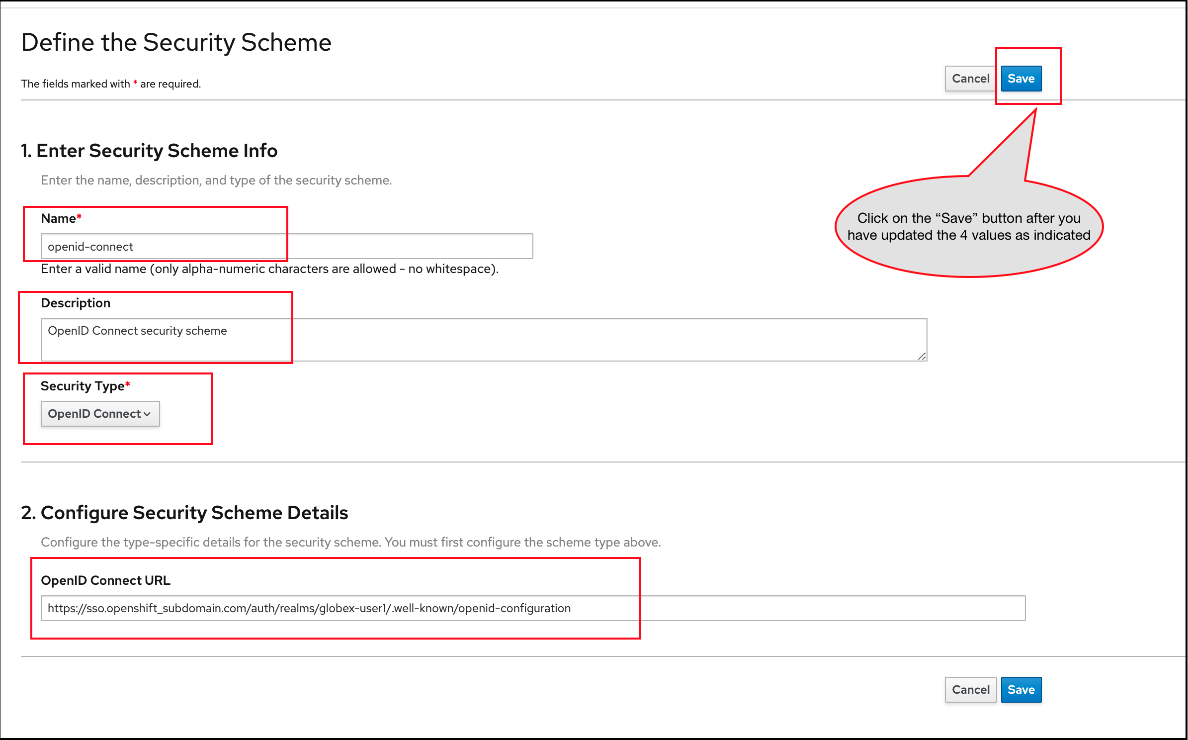 define security scheme