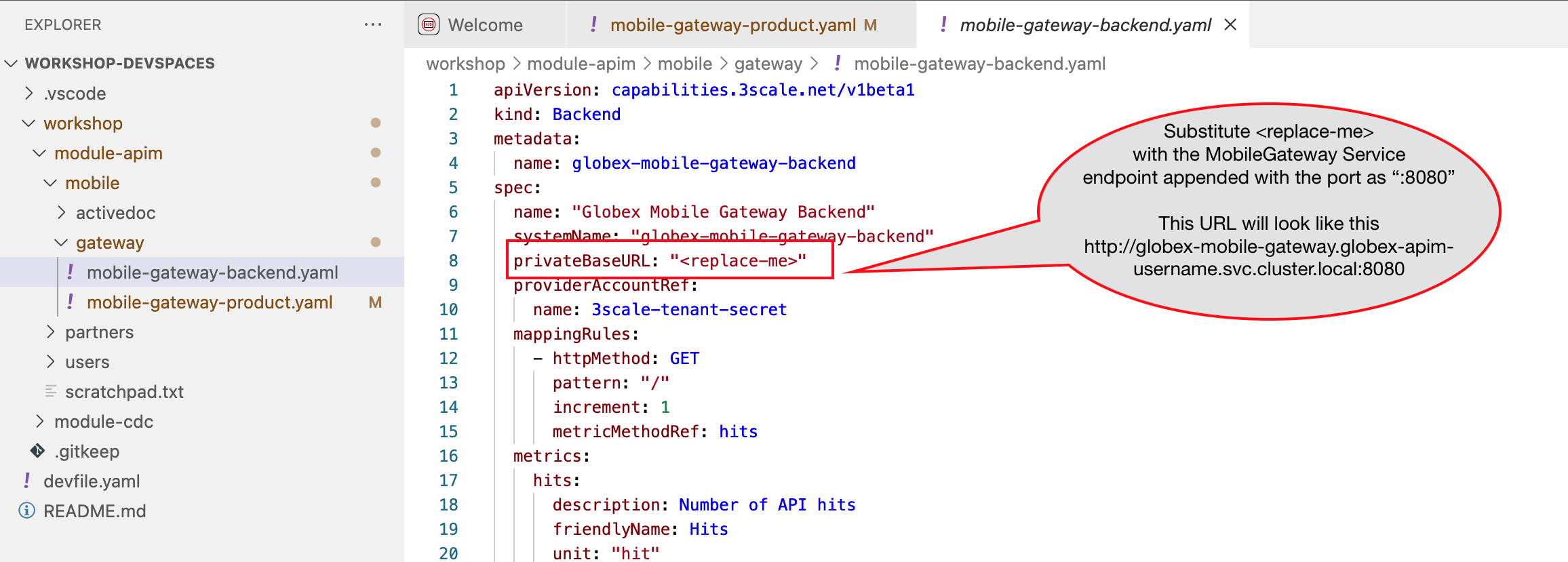 mobile backend yaml