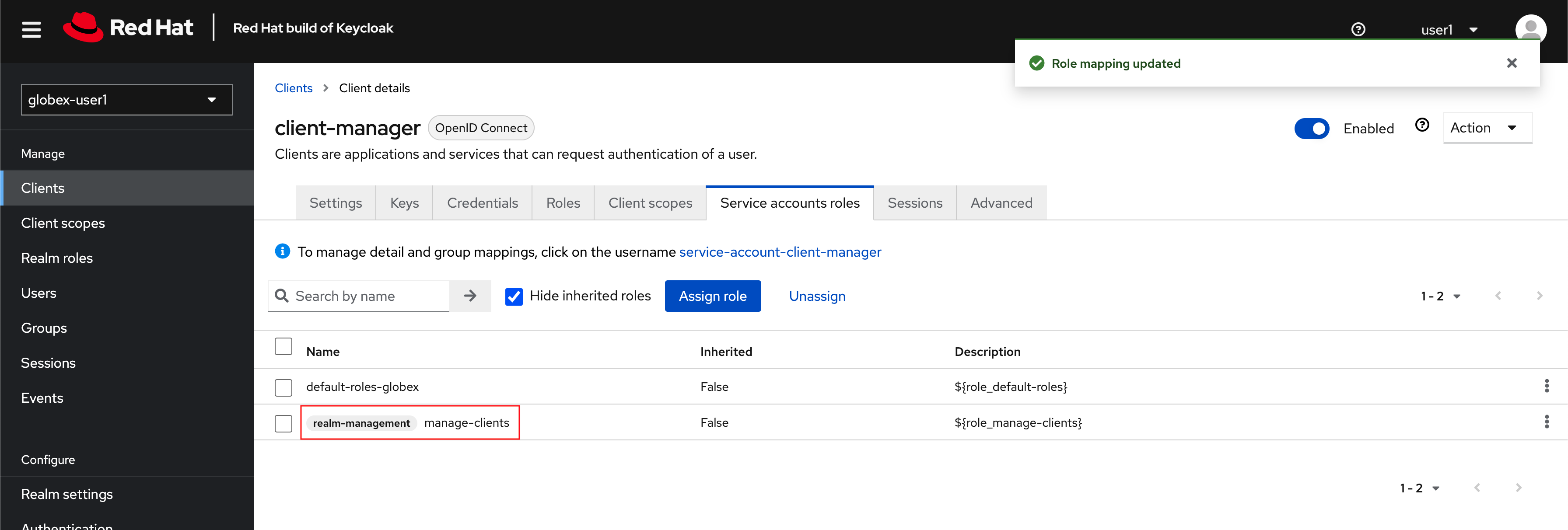 sso assign roles complete