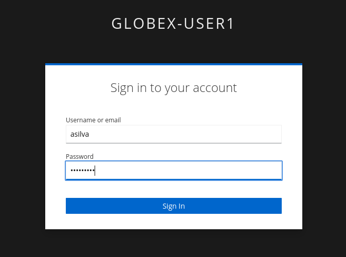 globex login sso