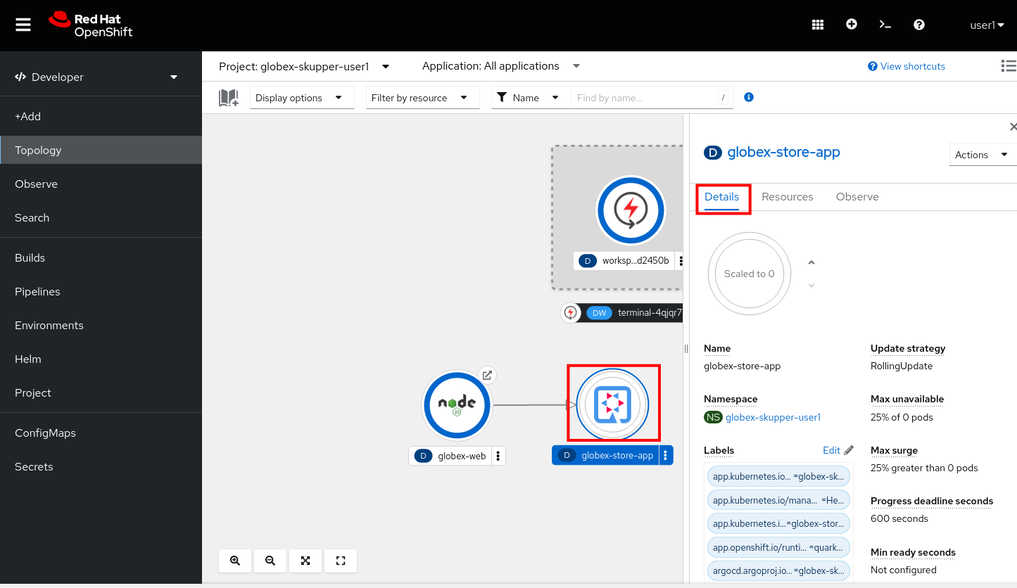 openshift console deployment